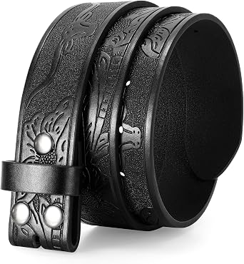 TRIWORKS Western Belts for Men without Buckle Cowboy Cowgirl Leather Mens Belts for Jeans