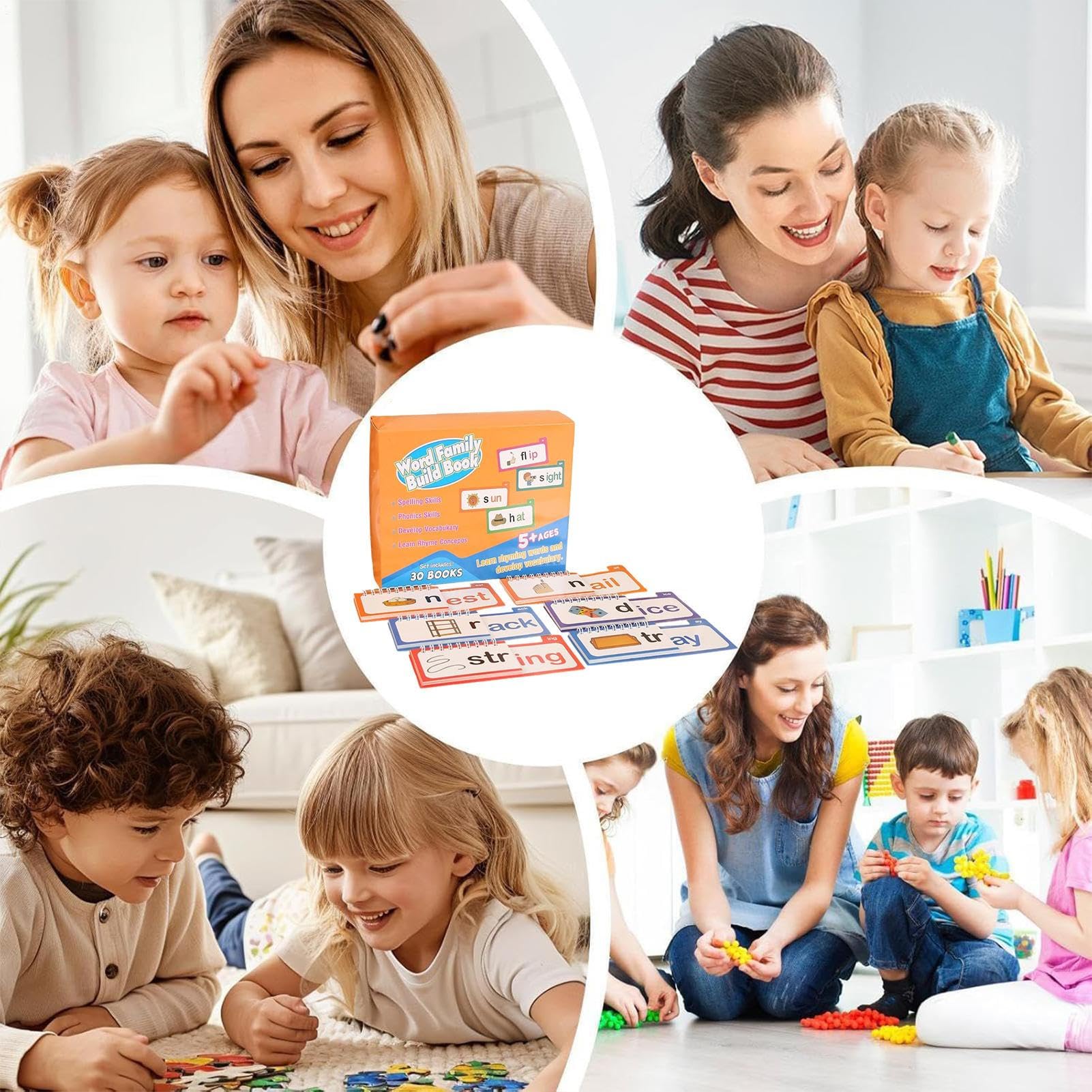 Cartes Flash Pour Les Familles De Mots Éducatif D Apprentissage Du