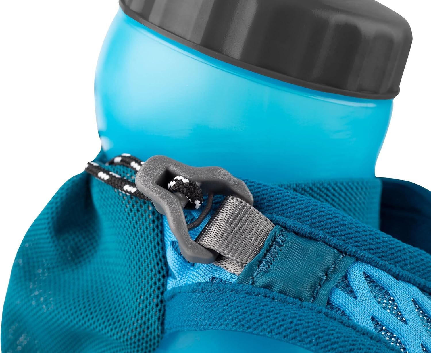 Ultraspire Iso Pocket 3.0 Handheld Water Bottle (Emerald Blue, 20 oz) - Image 2