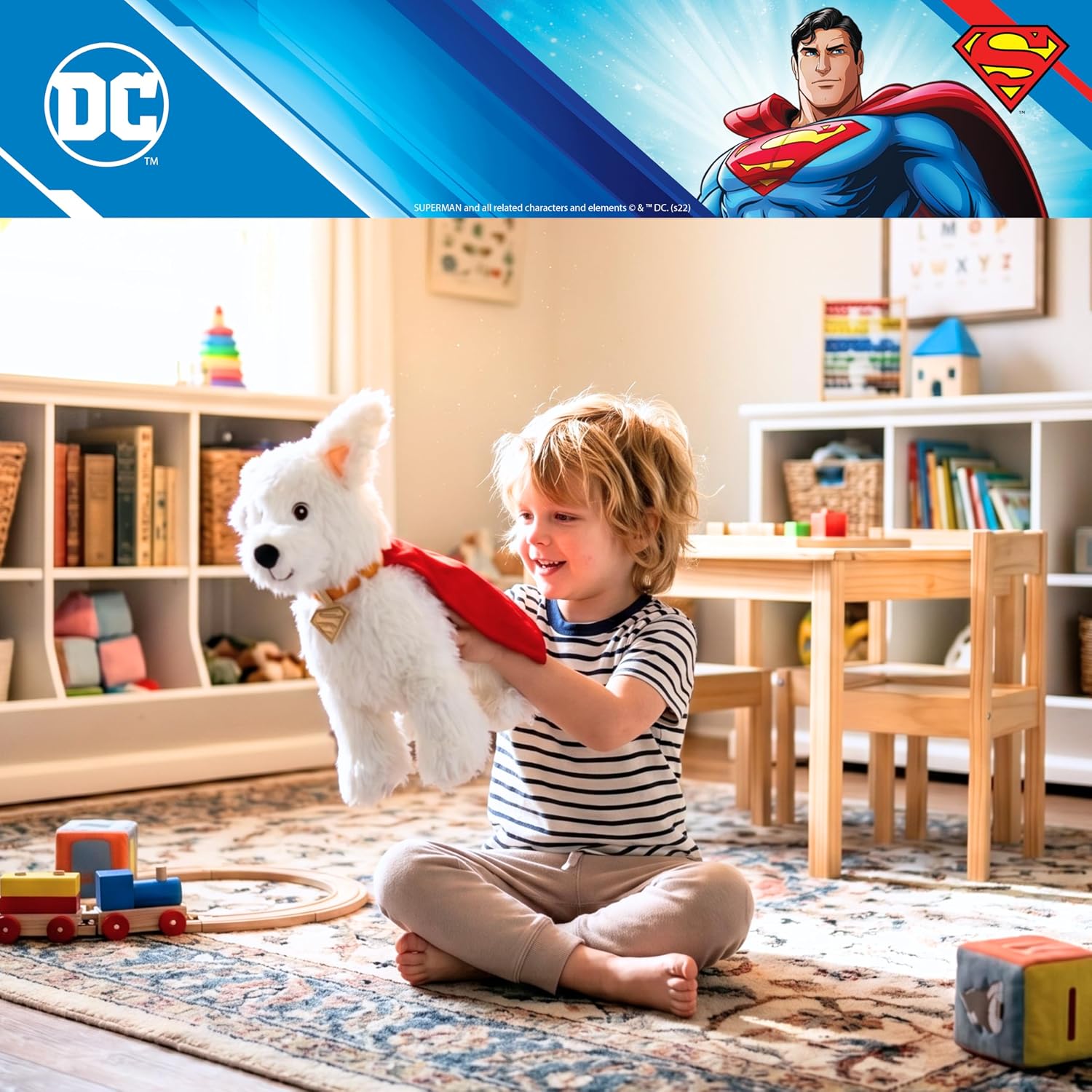Krypto Superman DC Comics Kids Bedding Super Soft Plush Cozy Cuddle Pillow, Dog, (Officially Licensed Product) by Franco image 5