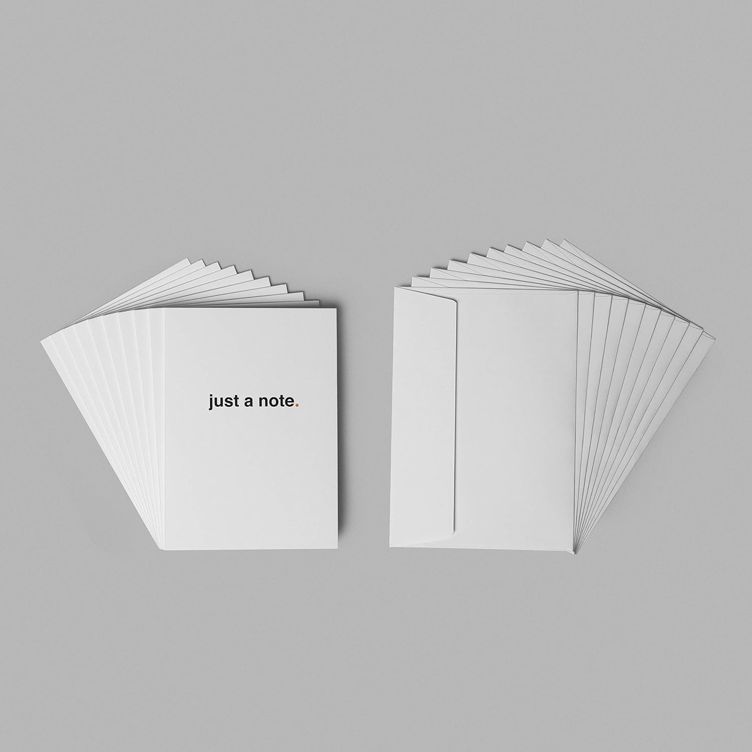 Blake Note Cards Sage Just a Note Ice White Note Cards with envelopes 5 x 7 Inch (127mm x 176mm) Pack of 10