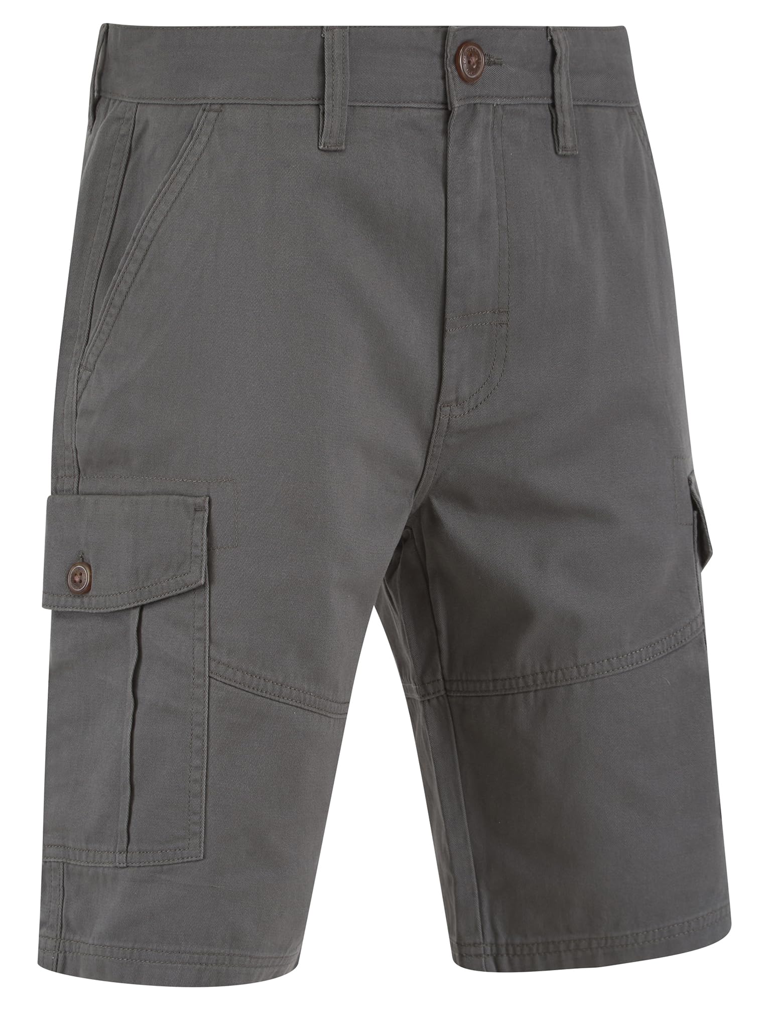 Tokyo Laundry Men's Marini Cotton Twill Multi-Pocket Cargo Shorts Asphalt Grey