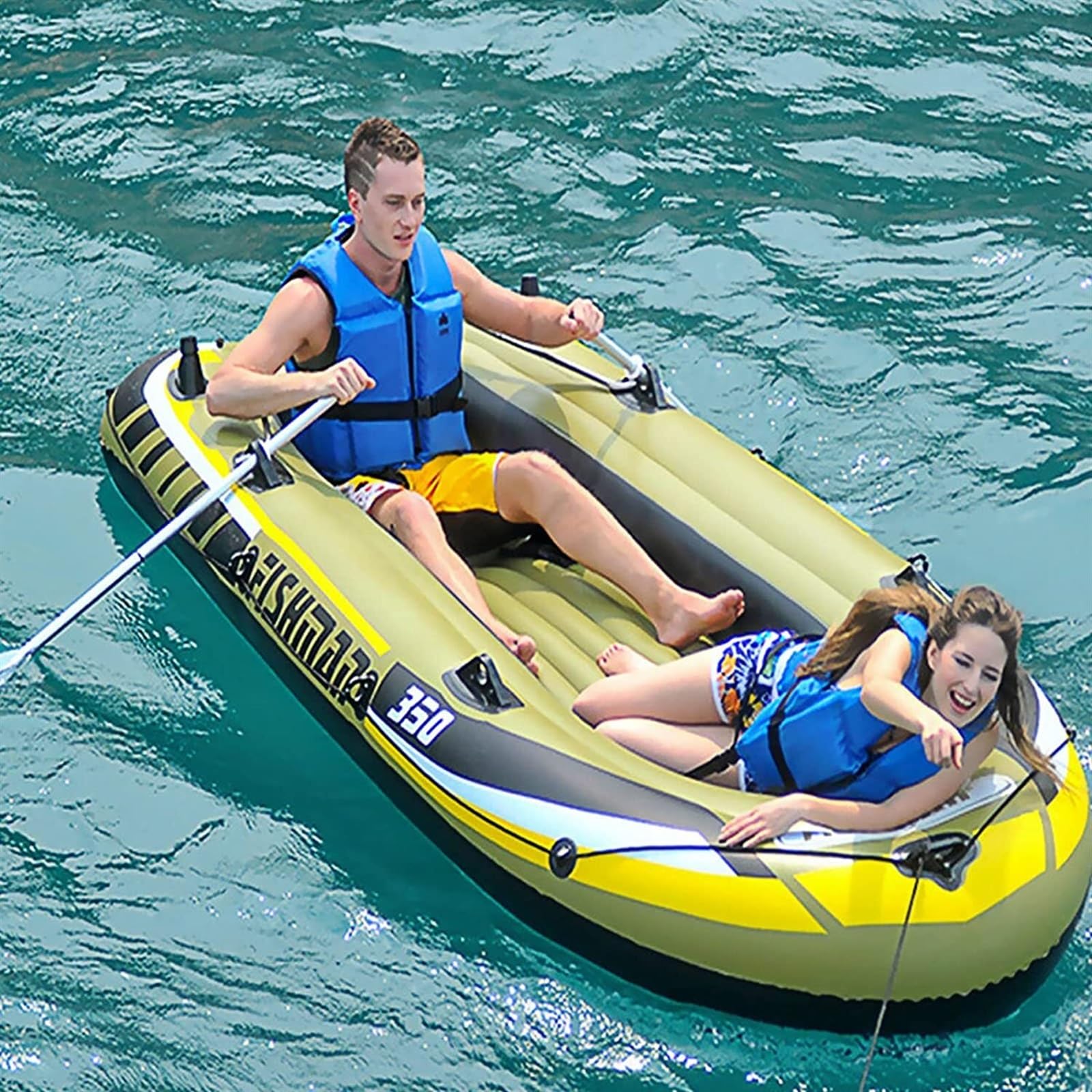 Adult Inflatable Boat, Rubber Boat, Raft Inflatable Kayak Portable Inflatable Boat, 218 X 110 X 36cm