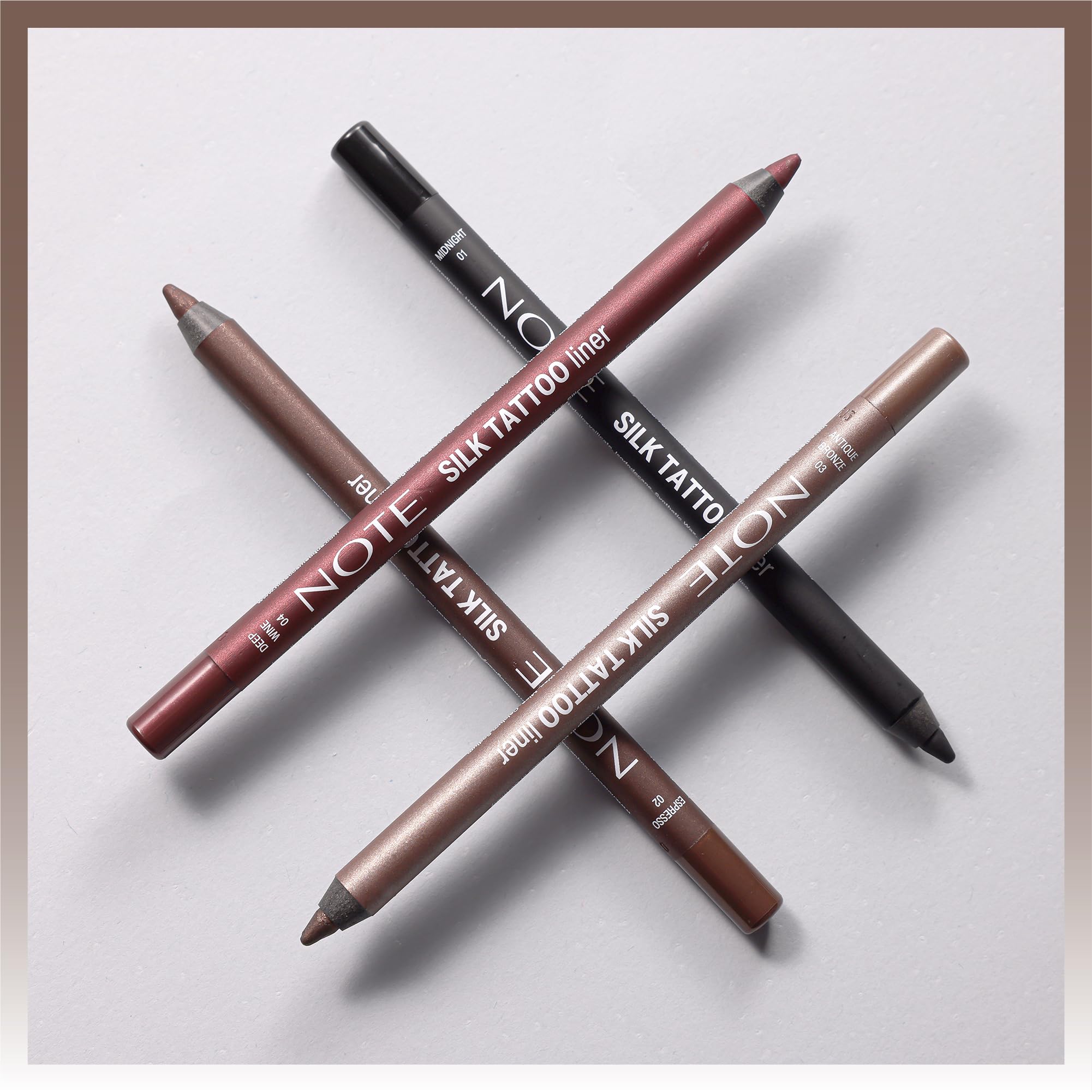 Note Cosmetics Silk Tattoo Liner Suya Dayanıklı İpeksi Jel Göz Kalemi - 03 Antique Bronze