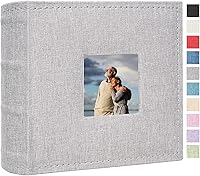 Vista 56 de Álbum de fotos de 8 x 10 pulgadas, paquete de 2 libros de fotos de lino, álbum de 26 páginas con capacidad para 52 fotos, carpeta de presentación