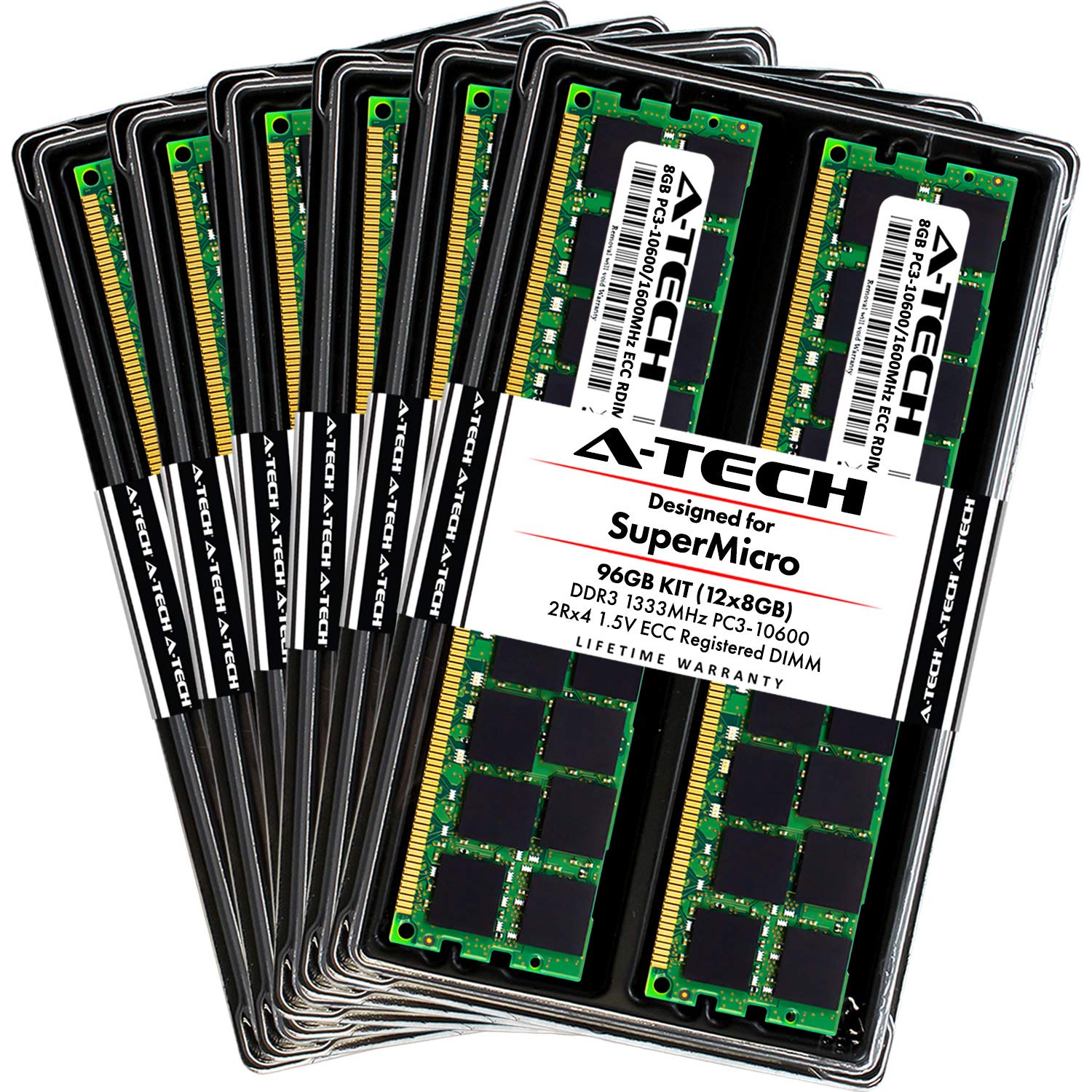 Amazon.co.jp: A-Tech 96GB (12 x 8GB) DDR3 1333MHz ECC RDIMM