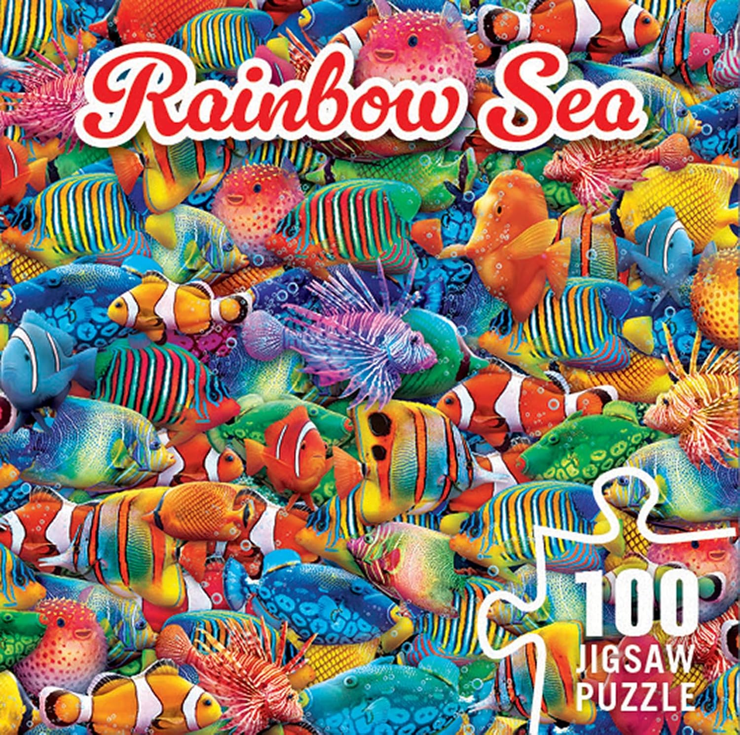 MasterPieces Rainbow Sea 100 pc - Premium Quality Educational and Fun Activity for Kids and Families - Great Gift Idea for Holidays Birthdays and Everyday Playtime Collectible Game or Puzzle