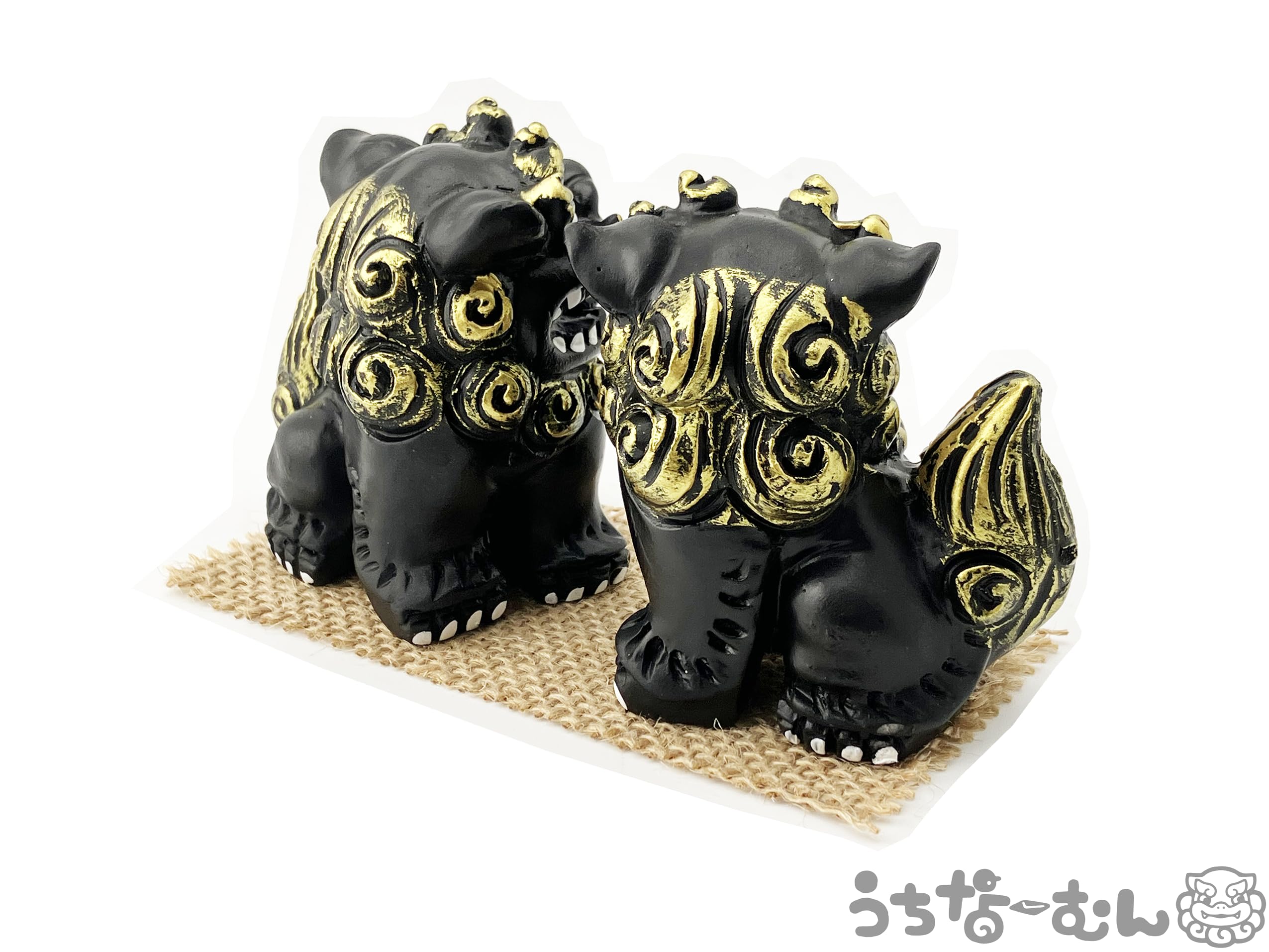 黒色獅子像 インテリア置物 Amazon.co.jp: うちなーむん 沖縄土産 お土産 楽天 シーサー 置物 ミニ
