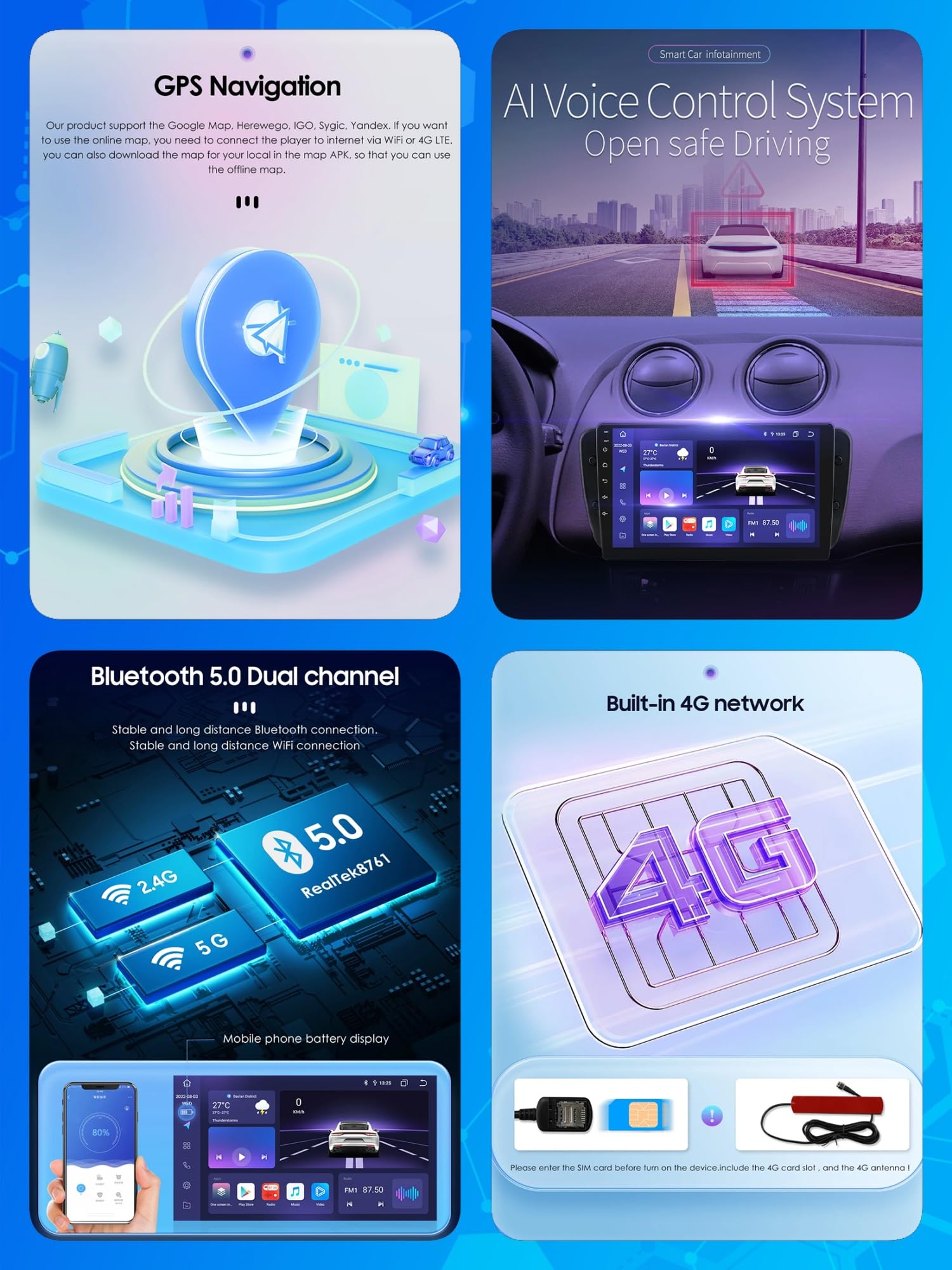 9 cali Android 12 Radio samochodowe 2 DIN dla KIA Ceed CEED JD 2012-2016 z kamerą zapasową Bluetooth sterowanie kierownicą GPS Navi CarPlay bezprzewodowa (rozmiar: S600 8+256G)