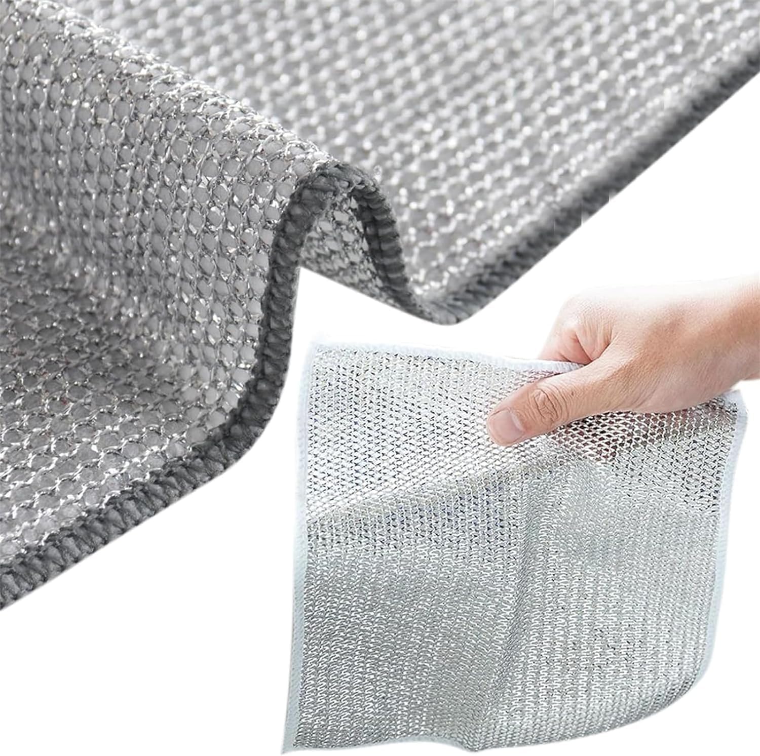 Anaant Non-Scratch Wire Dishcloth & Gaps Cleaning Brush, Multipurpose Wire Dishwashing Rags for Wet and Dry, Easy Rinsing, Reusable, Wire Cleaning Cloth for Kitchen, Sinks, Pots, Pans Pack of (10) (B0D34T6752) Amazon Price History, Amazon Price Tracker