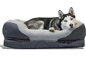 BarksBar Snuggly Sleeper Large Diamond Orthopedic Dog Bed