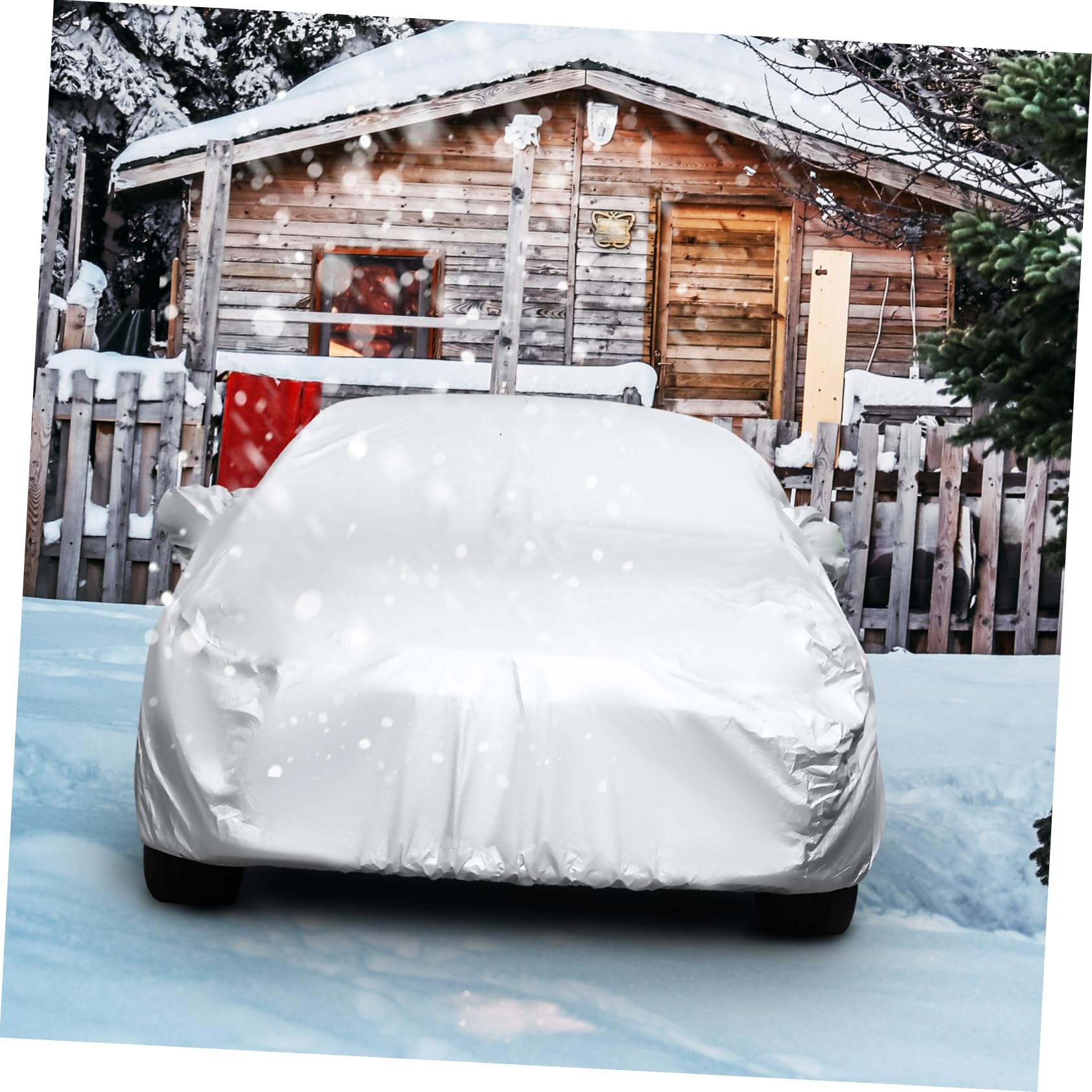 ABOOFAN Copertura Auto per Tutte le Stagioni Telo Copriauto Suv Esterno Xl Resistente Vento e Neve Protezione Completa per Auto Parcheggiate All’aperto
