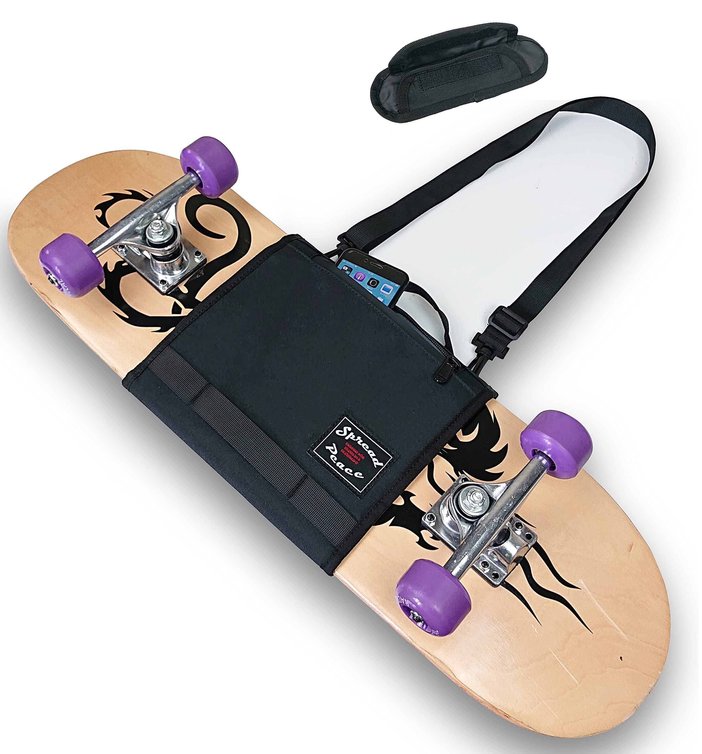 Amazon | spread peace スケートボードバッグ スケボー収納バッグ 3WAY