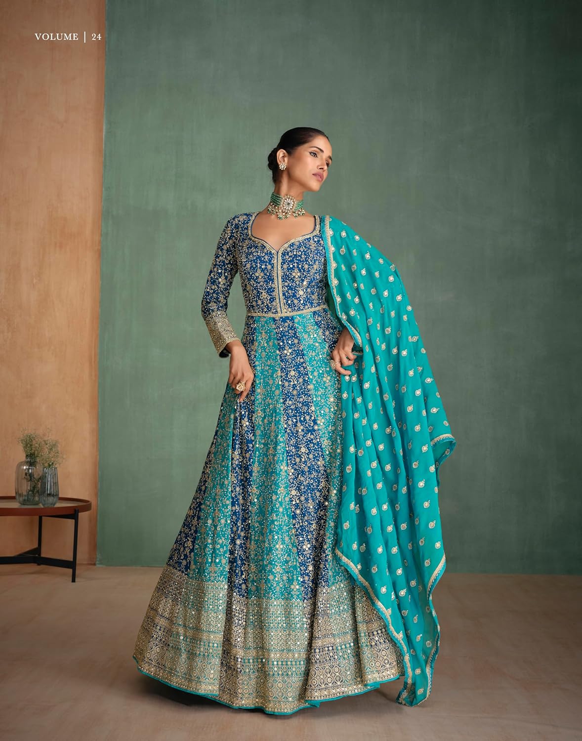 Indian ready to wear ethnic gown for any Party/Festivals and ocassions for women 2824