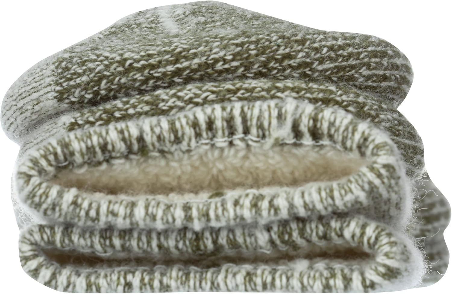 Maggie's Organic Merino Wool Killington Mountain Hiker Socks for Men & Women - One Pair Large Size Olive 10-13