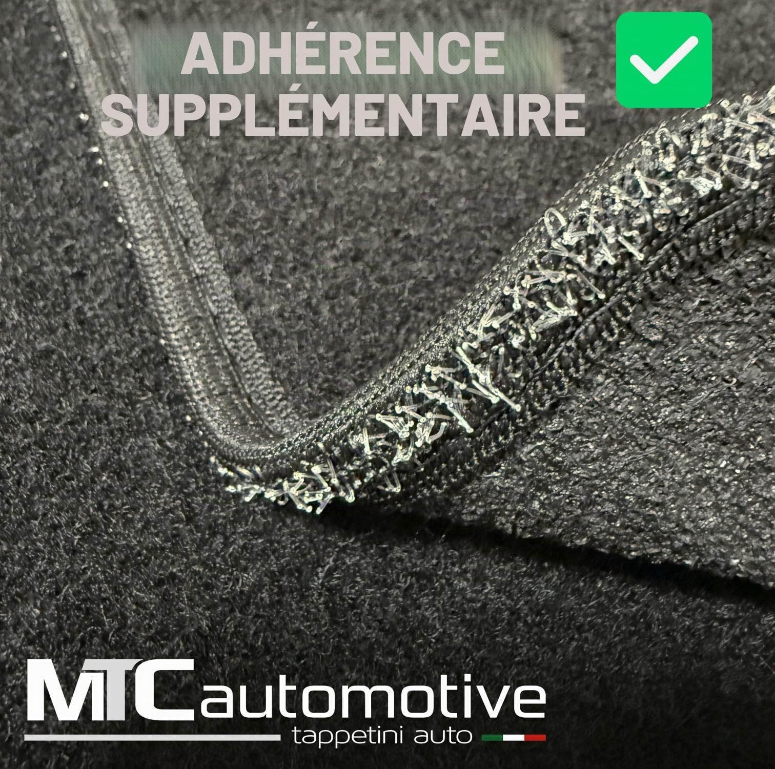 Tapis de Sol pour Kia Venga à partir de 2010> sur Mesure, antidérapant, Talonnette en Caoutchouc renforcé, Noir