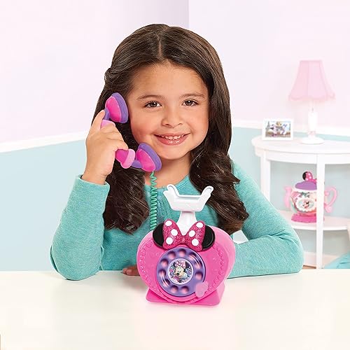 Miniatura 2 de Just Play - Teléfono giratorio de Minnie Mouse Ring Me de Disney Junior con luces y sonidos, juguetes para niños a partir de 3 años