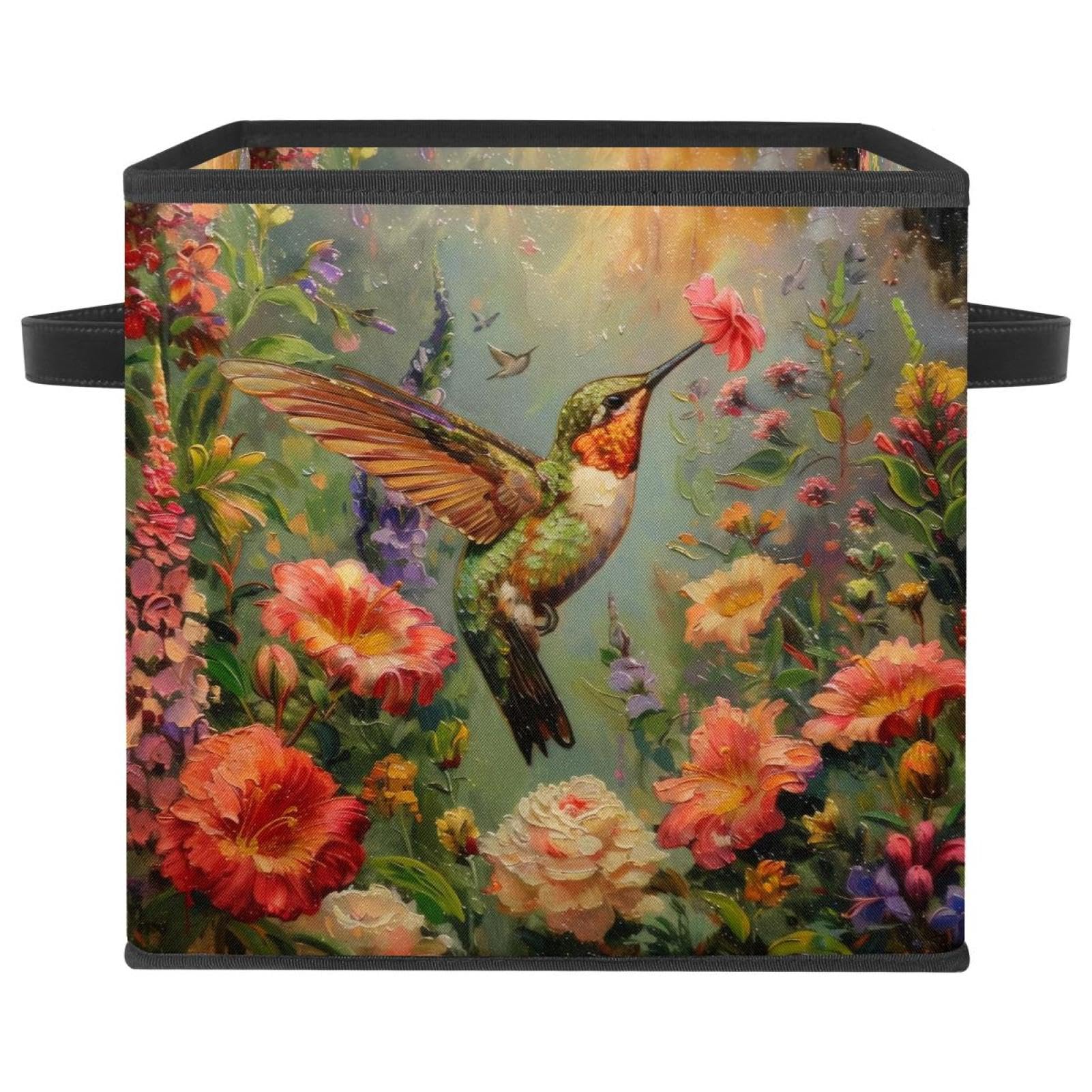 Boîte de rangement jardin colibris grand modèle pour éliminer le désordre