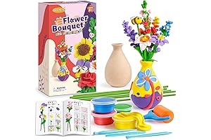 Drama Planet Flower Craft Kit for Kids, Make Your Own Flower Bouquet...