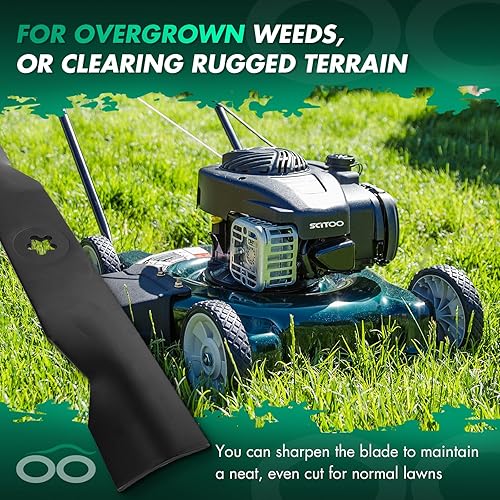 Miniatura 7 de SCITOO Lawn Mower Blade, 48 inches Blades Compatible for Ariens 21547939 for AYP 173920, 180054, 512258301, 532180054, 539107519 for Craftsman 24679