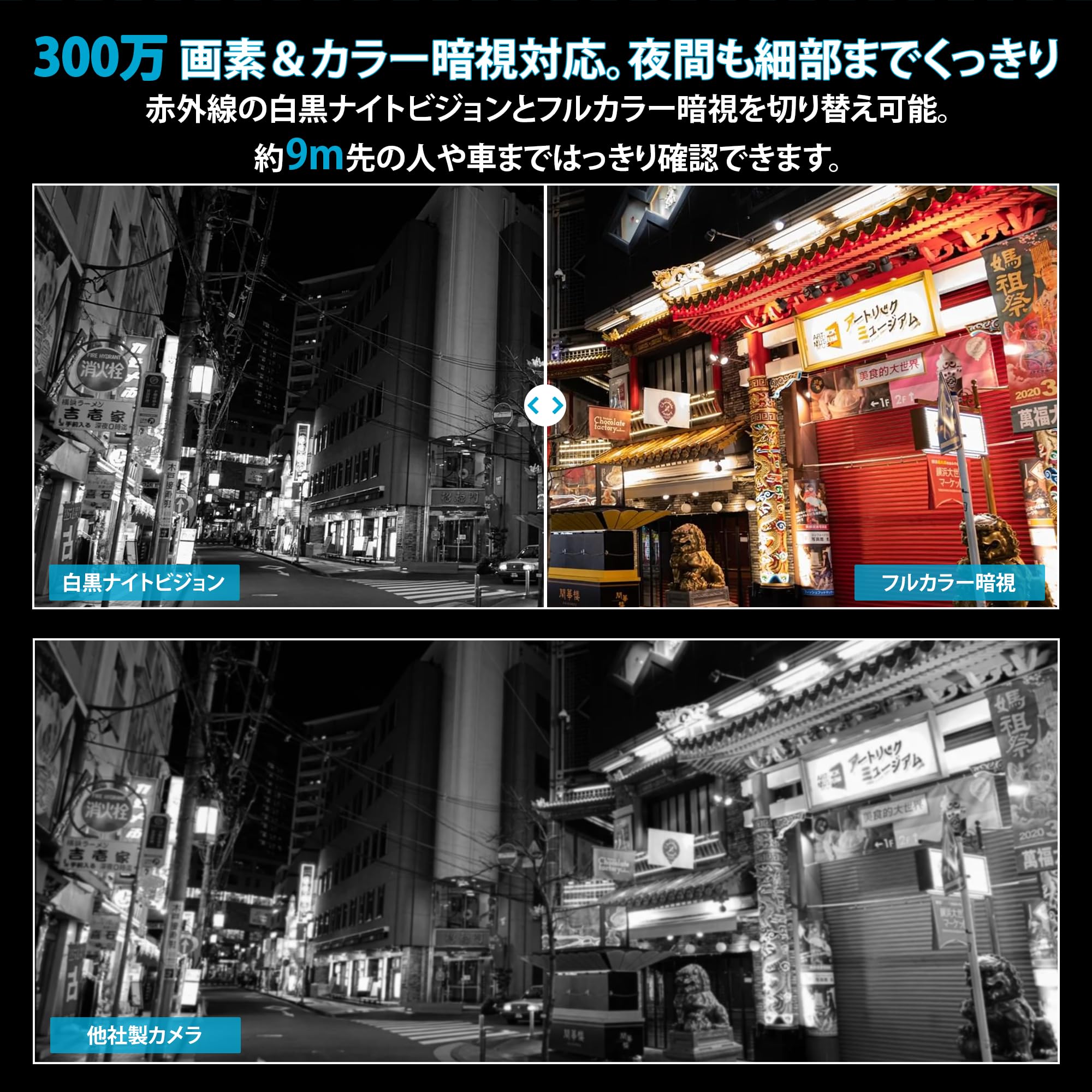 Amazon.co.jp: virtavo 防犯カメラ 屋外 ソーラー ワイヤレス 充電式
