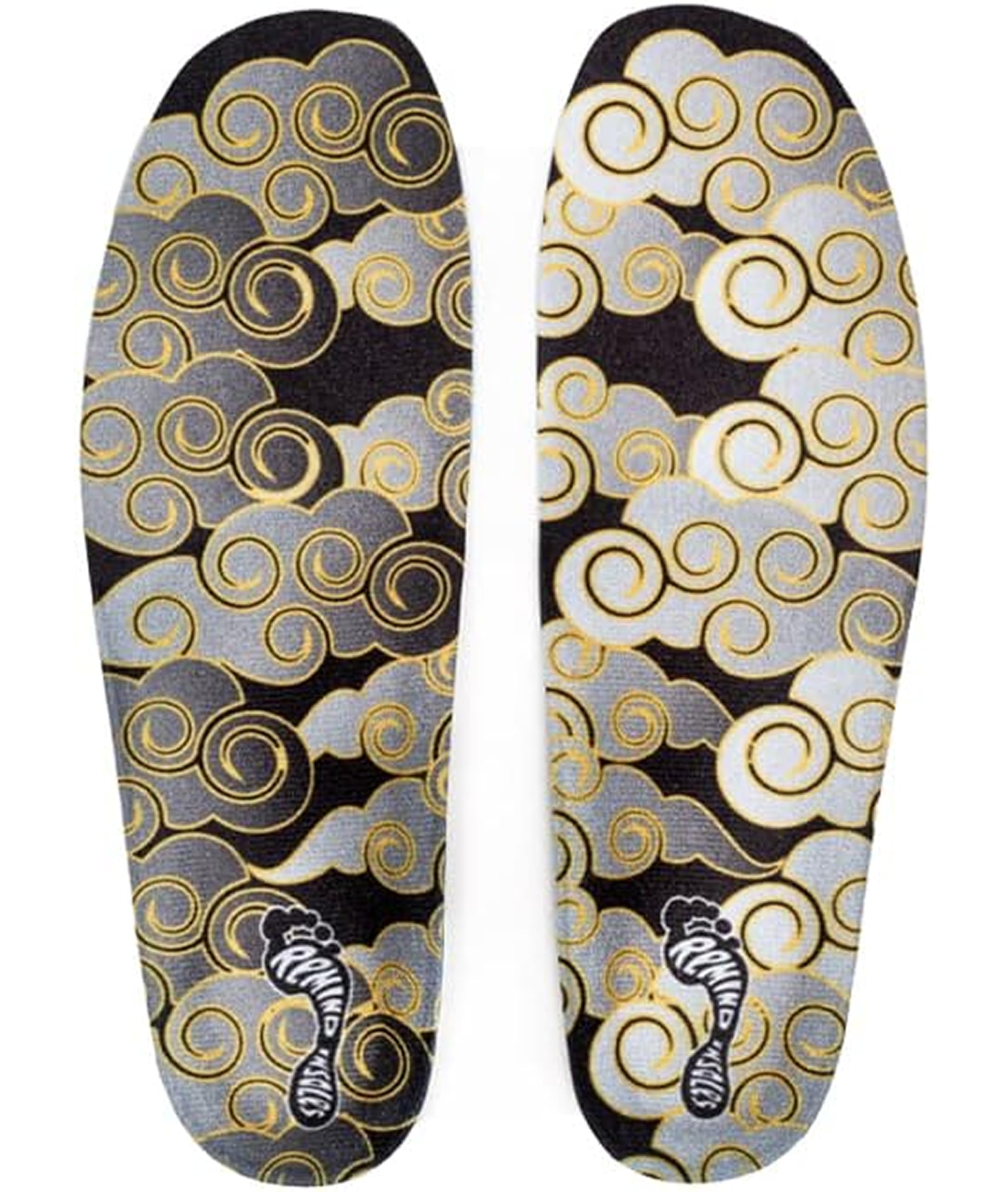 Remind Insoles CUSH Impact | Clouds | Shoe Inserts for Mid-High Arch Support | Skateboarding & Snowboarding | Walking, Hiking, Running | Lightweight Comfort | Mens Size 7-7.5