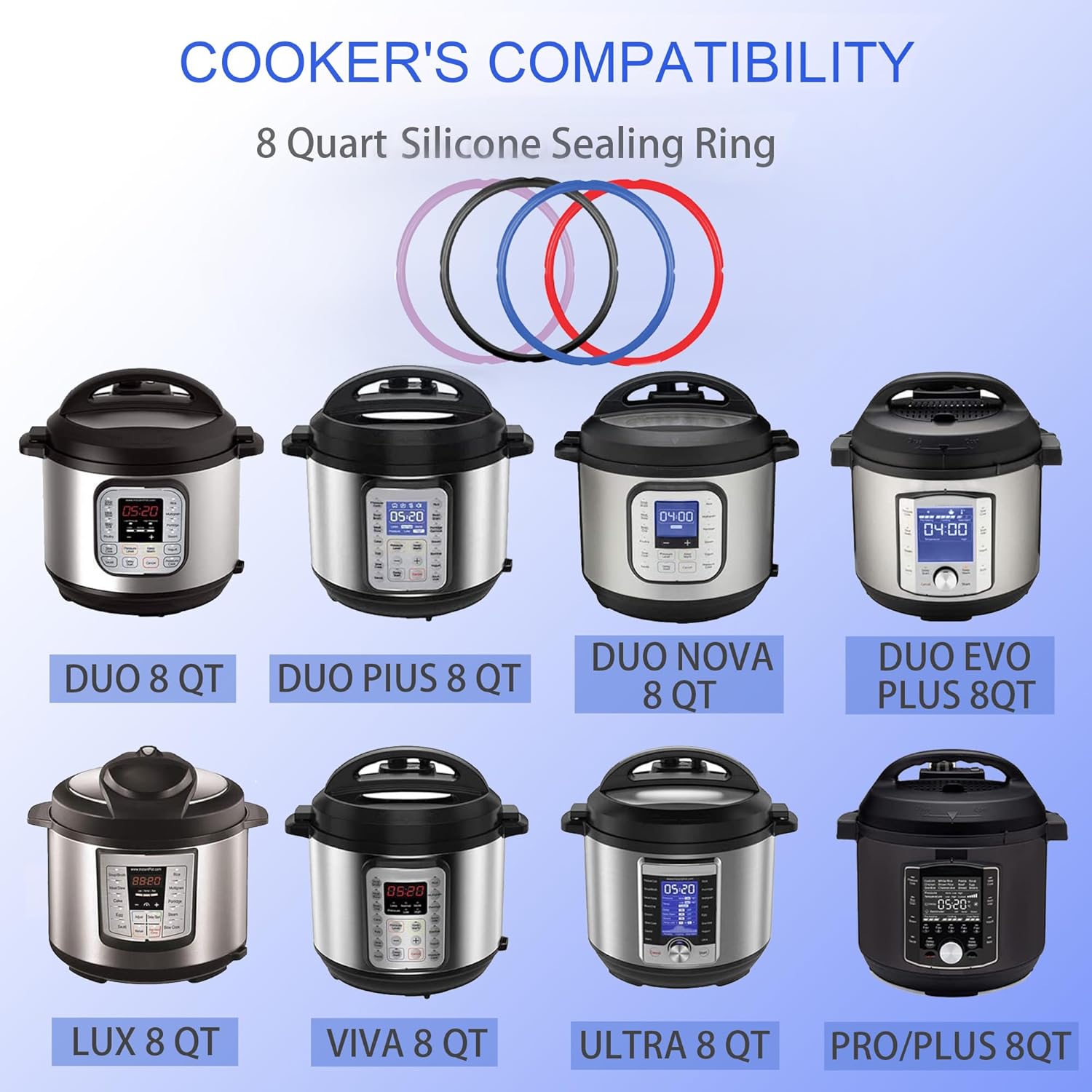 Seal the Deal: 4 Pack Silicone Sealing Rings for Your Instant Pot