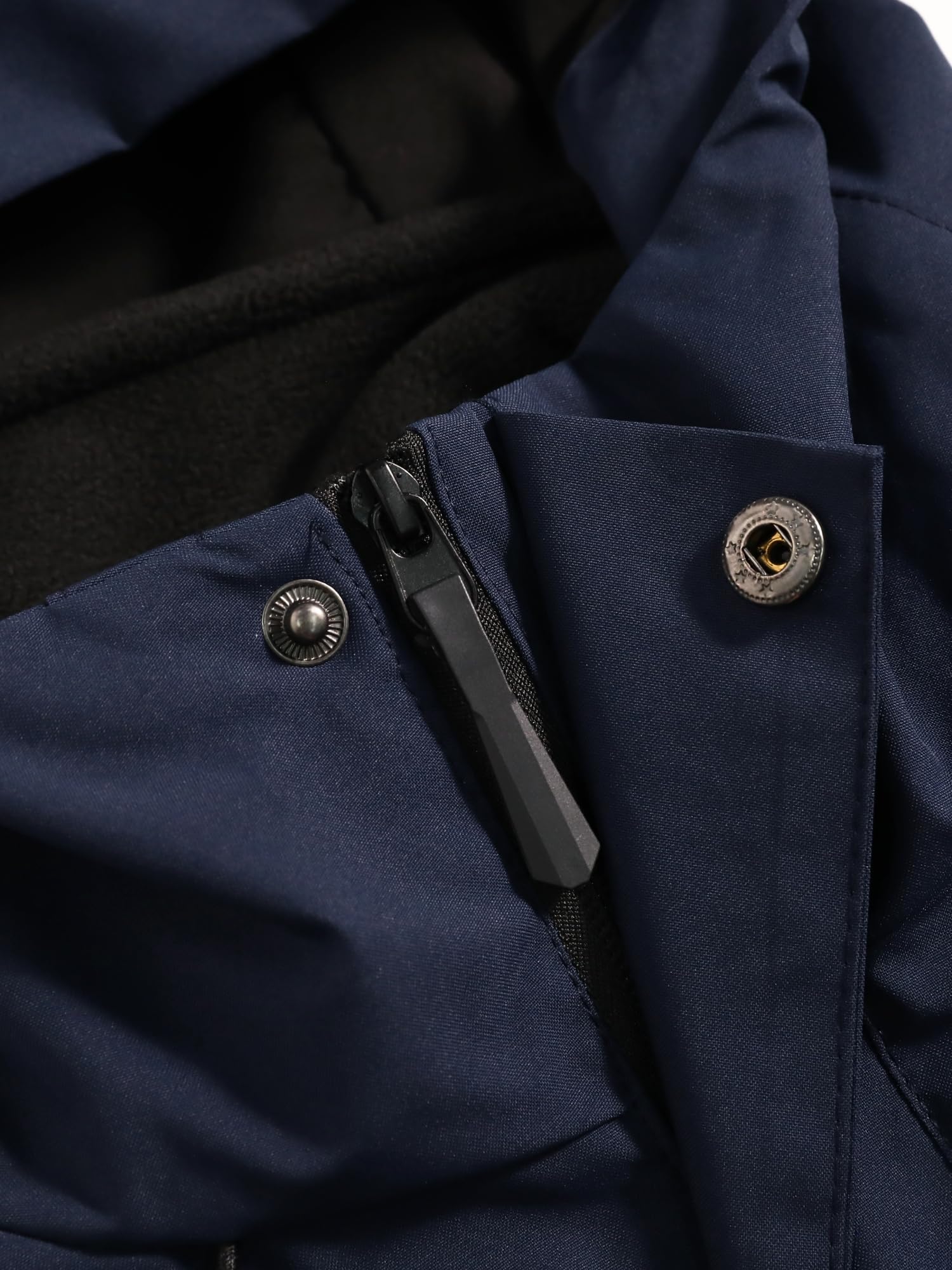 YOUTHUP Homme Coupe Vent Veste 3 en 1 Imperméable et Respirant Manteau à Capuche Doublé Polaire pour la Randonnée