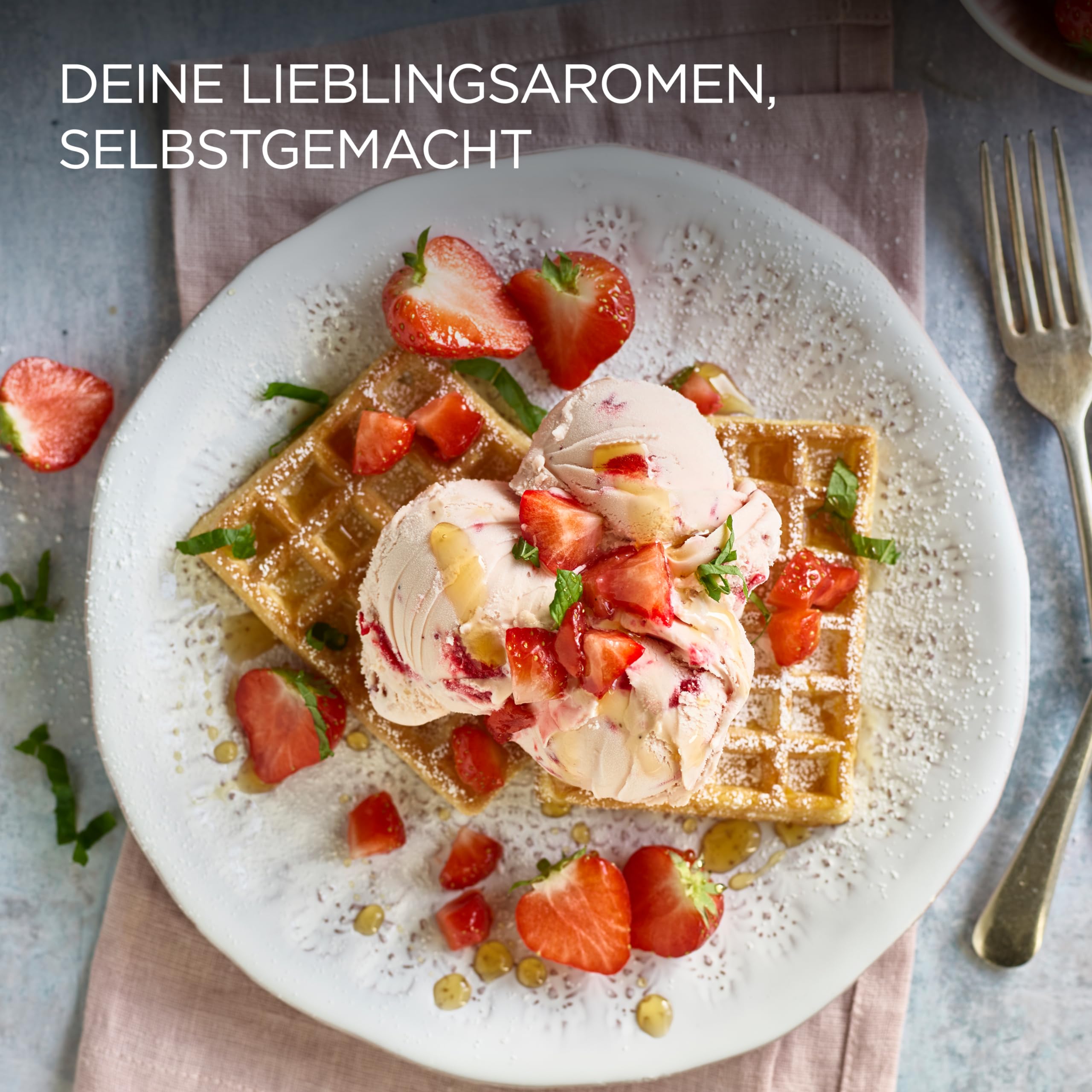 Kenwood Eisbereiter Aufsatz KAX71.000WH - Zubehör für Kenwood Küchenmaschinen, einfach zu Bedienen, spülmaschinenfest, kompatibel mit allen Modellen der Chef und Chef XL Serien, Weiß