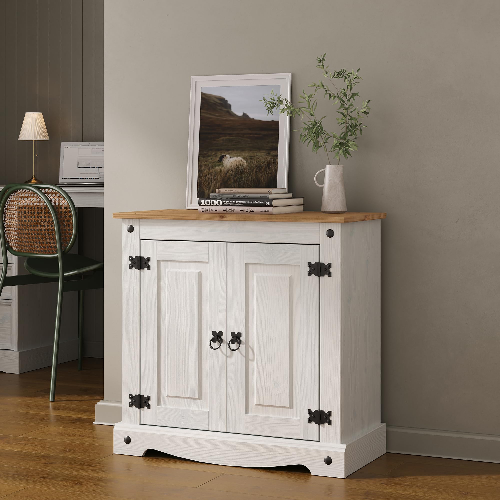 Mews Corona Sideboard Pine 2 Door Cupboard