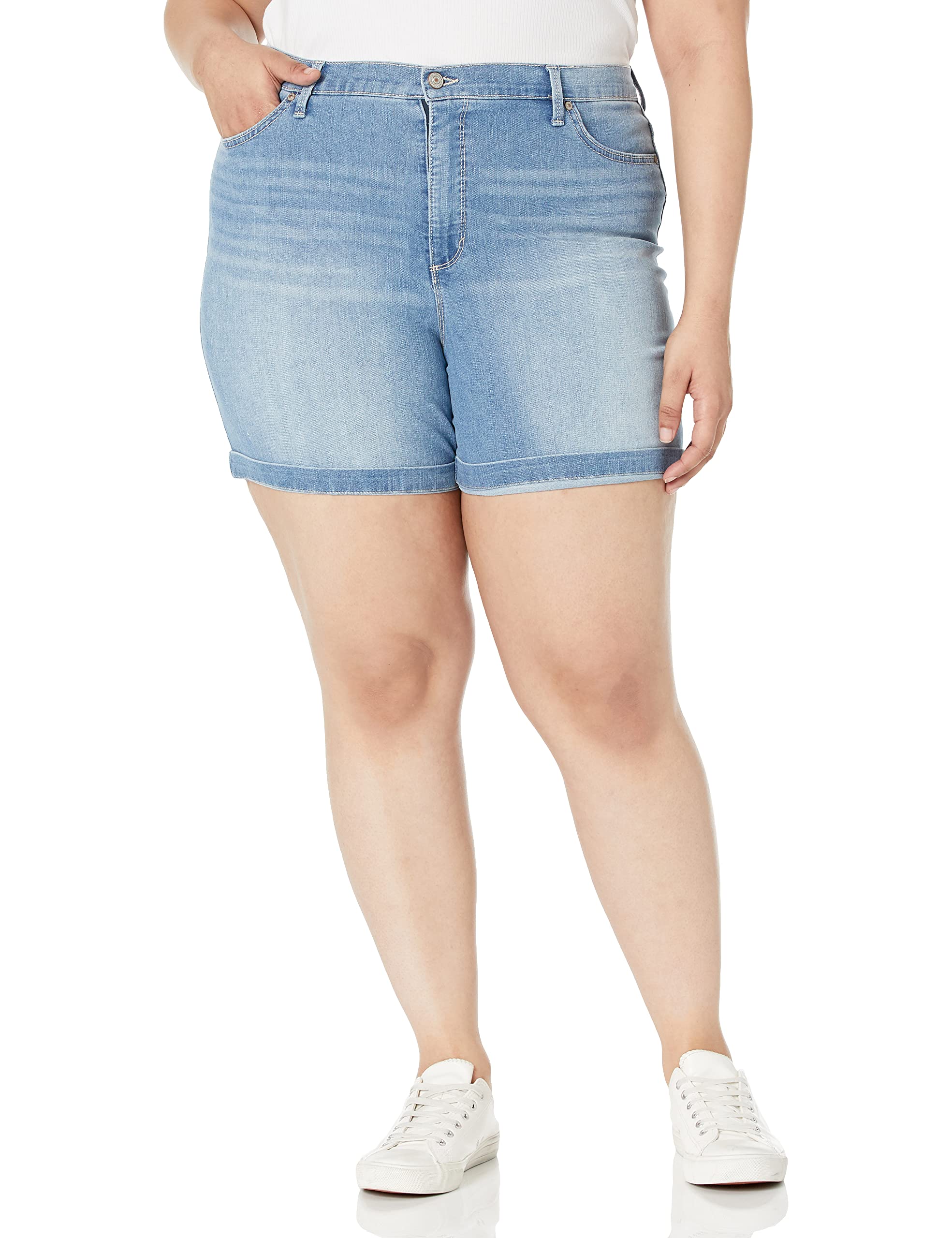 Short Amanda Basic Jeans Gloria Vanderbilt en denim stretch extensible - 5