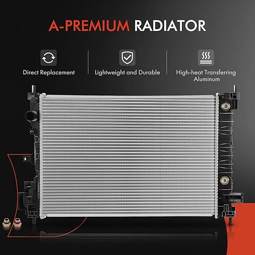 Miniatura 7 de A-Premium Conjunto de radiador de refrigerante del motor con enfriador de aceite de transmisión compatible con Chevrolet Spark 2016 2017 2018 2019