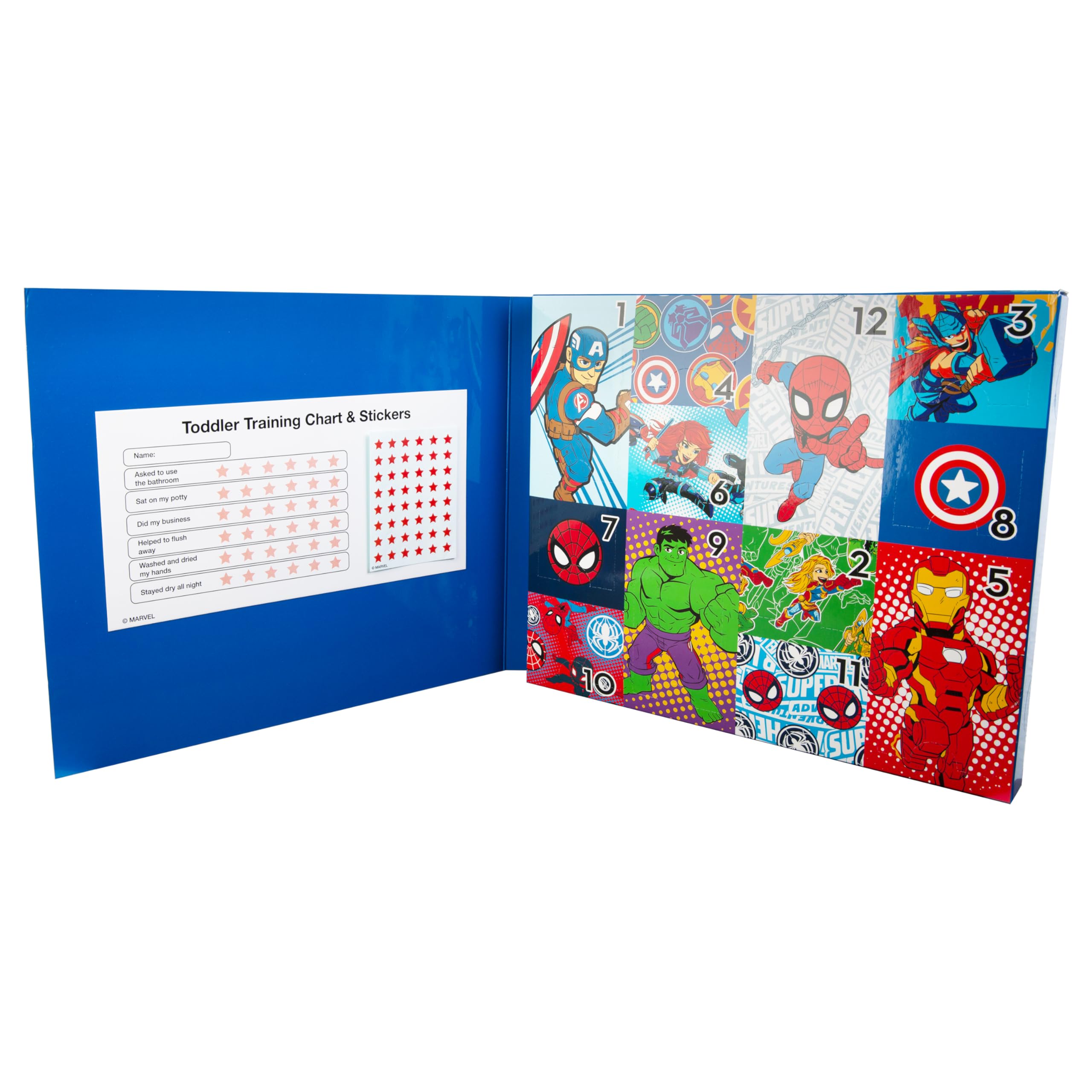 Marvel Boys' Toddler Exclusive 12-PK UNBOXING Spiderman Friends Gifting & Potty Training, 12-Pack Superhero Adventures Brief