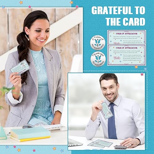 Miniatura 4 de 96 juegos de fichas de agradecimiento y tarjetas inspiradoras de agradecimiento para profesores, regalos de agradecimiento a los empleados, regalos