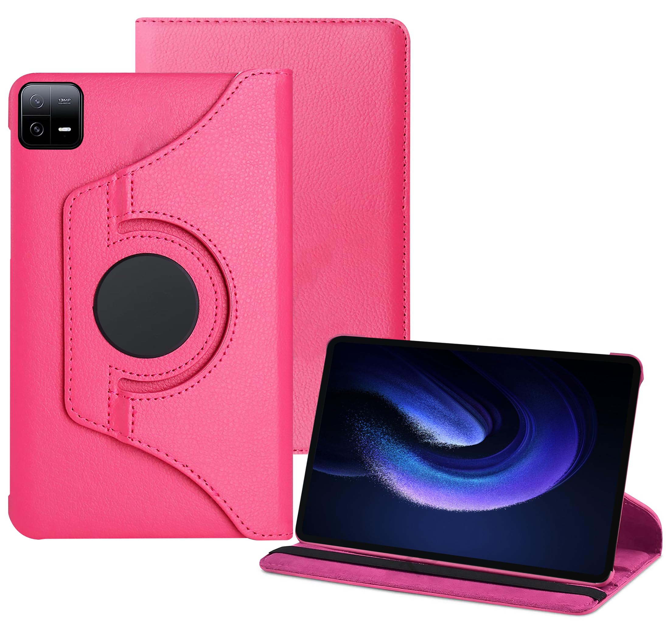 TGK Rotating Cover for Xiaomi Mi Pad 6 11 inch (Hot Pink) 360 Degree Leather Smart Flip Case (B0CKJ8VLKG) Amazon Price History, Amazon Price Tracker
