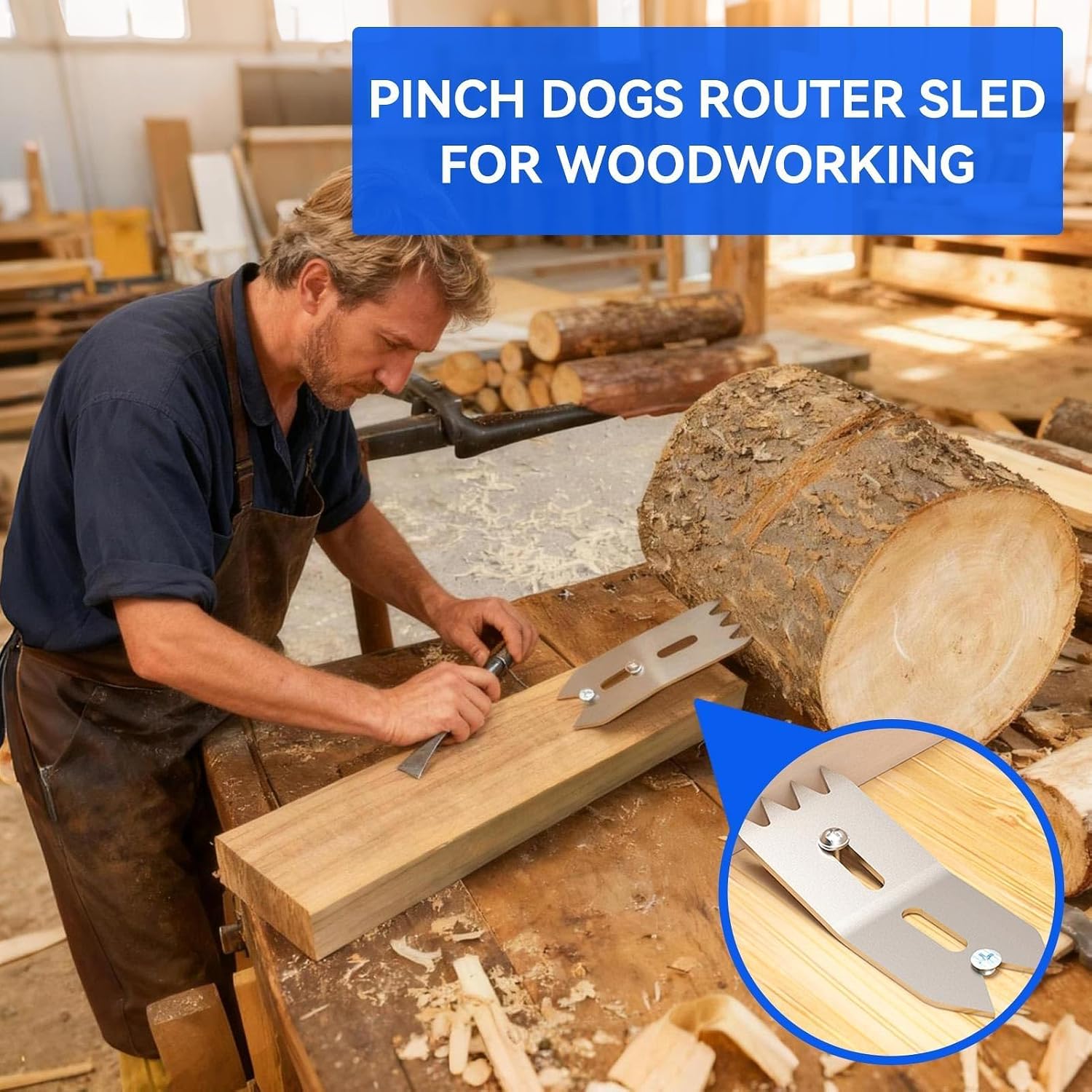 6PCS Slab Clamping Dogs for Woodworking Tools, Woodworking Limit Clamp Set Aluminum Alloy Wood Board Fixing Clamp for Accurate Positioning