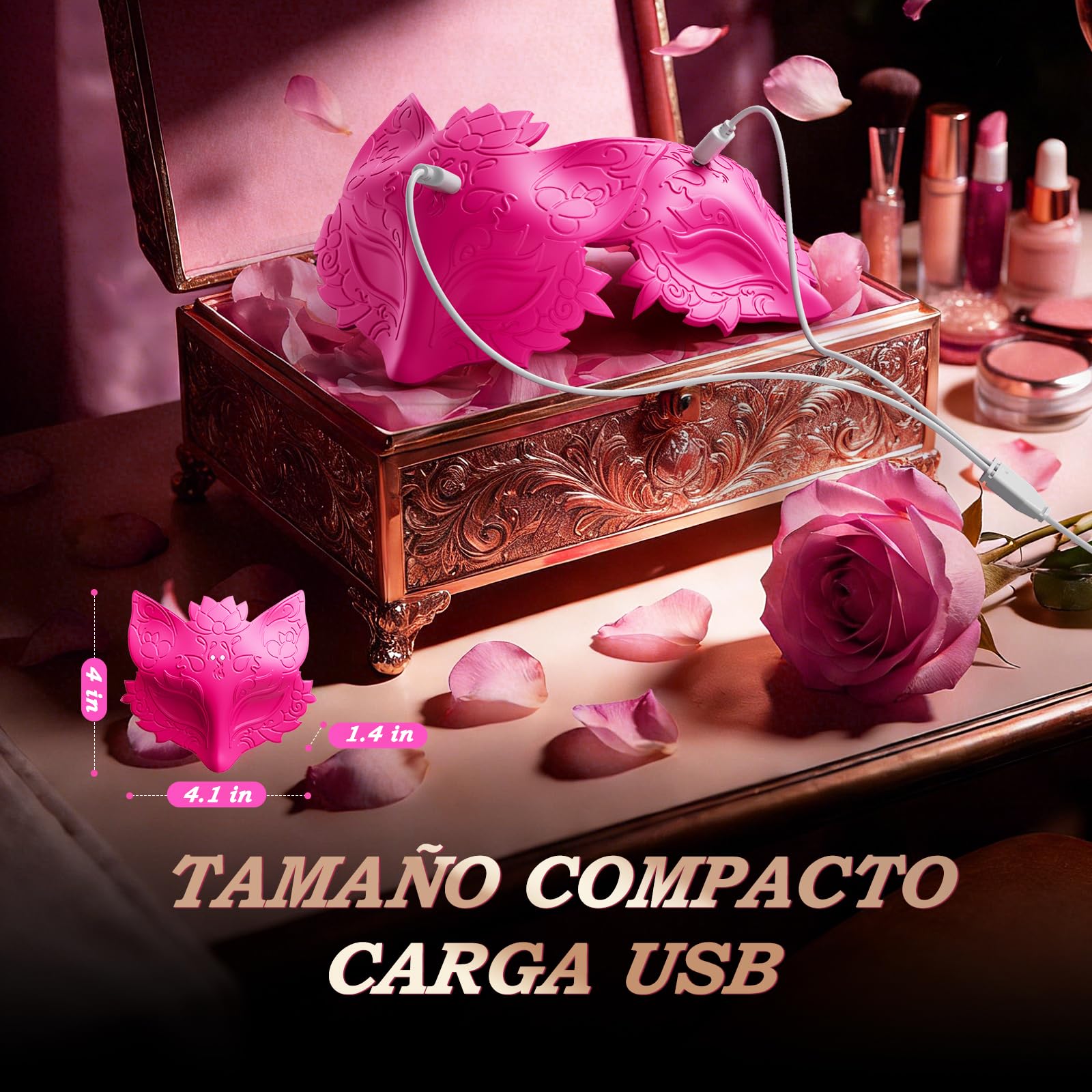 Vibrador Mujer Juguetes Eróticos Para Pareja Sexuales - Parche Vibrador Mando Distancia para Pezones con Correa Ajustable y 10 Vibración, Juguetes Sexuales Vibradores Estimulador de Clítoris Femenino