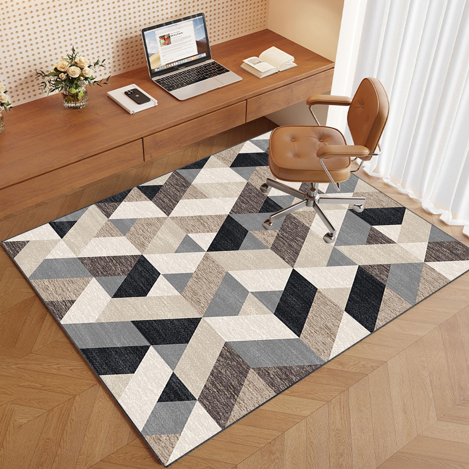 Tapis de chaise de jeu antidérapant et durable pour roulettes de bureau