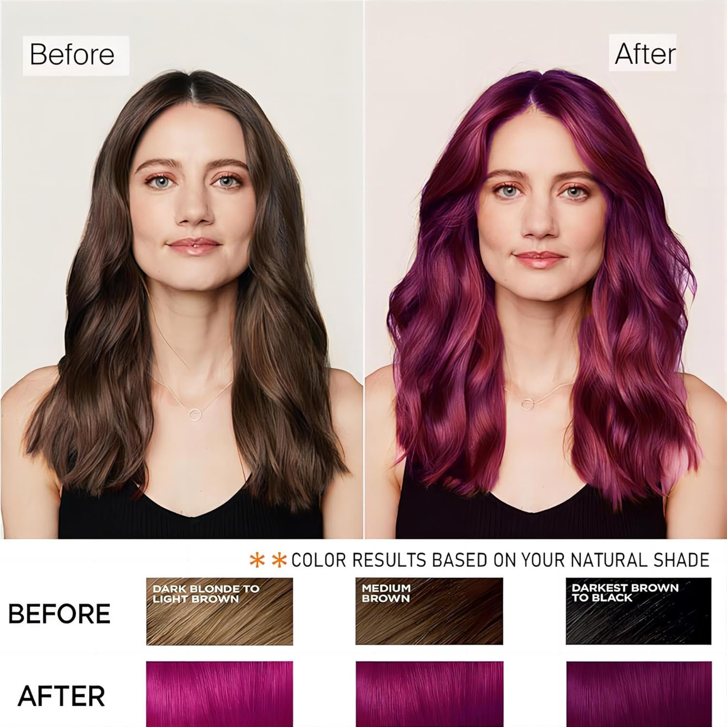 Hair Dye Shampoo 3-In-1, Instant Gray Hair Coverage in Minutes-Long Lasting Argan Oil Herbal Hair Color Shampoo champu con tinte para canas 500ml (Dark Red Wine) - Image 2