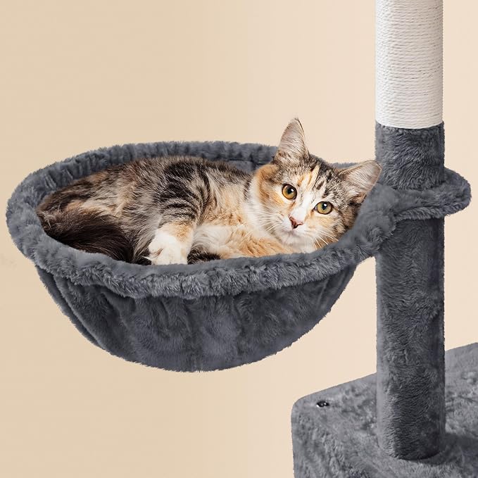 Árbol para gato extra grande 164 cm 5 niveles gris oscuro miniatura 5