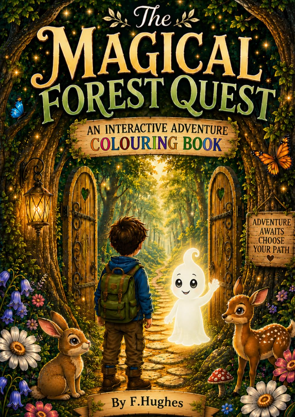 The Magical Forest Quest: An Interactive Adventure Colouring Book