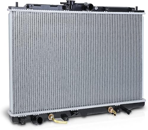 Miniatura 1 de M-AUTO Reemplazo de radiador de aluminio estilo fábrica para 1999 2000 2001 Acura Honda TL Accord V6 transmisión automática 1-1/4 pulgadas entrada,