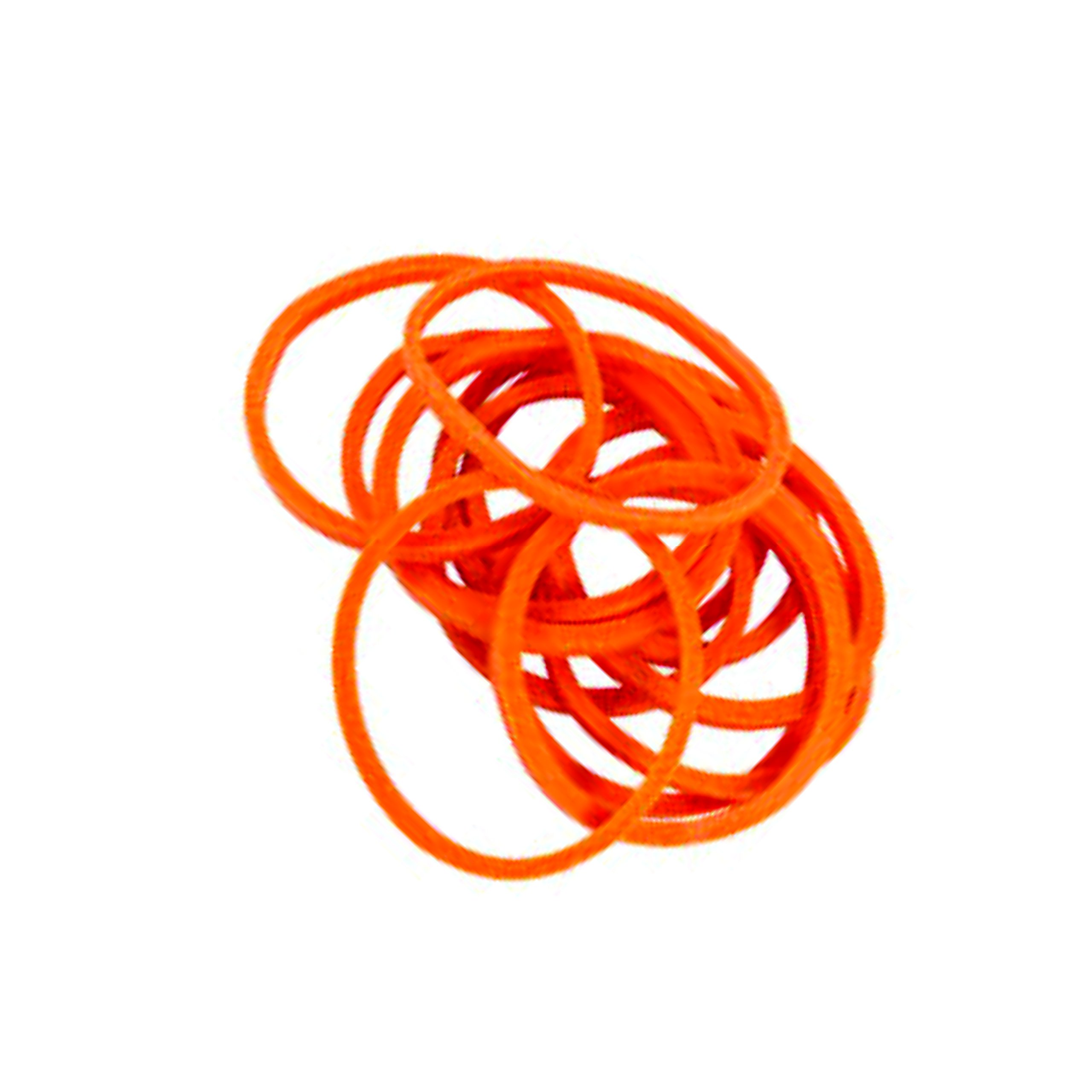 Rubber Bands 180 Pcs 3CM Approx. Dia Orange Color, New Pack
