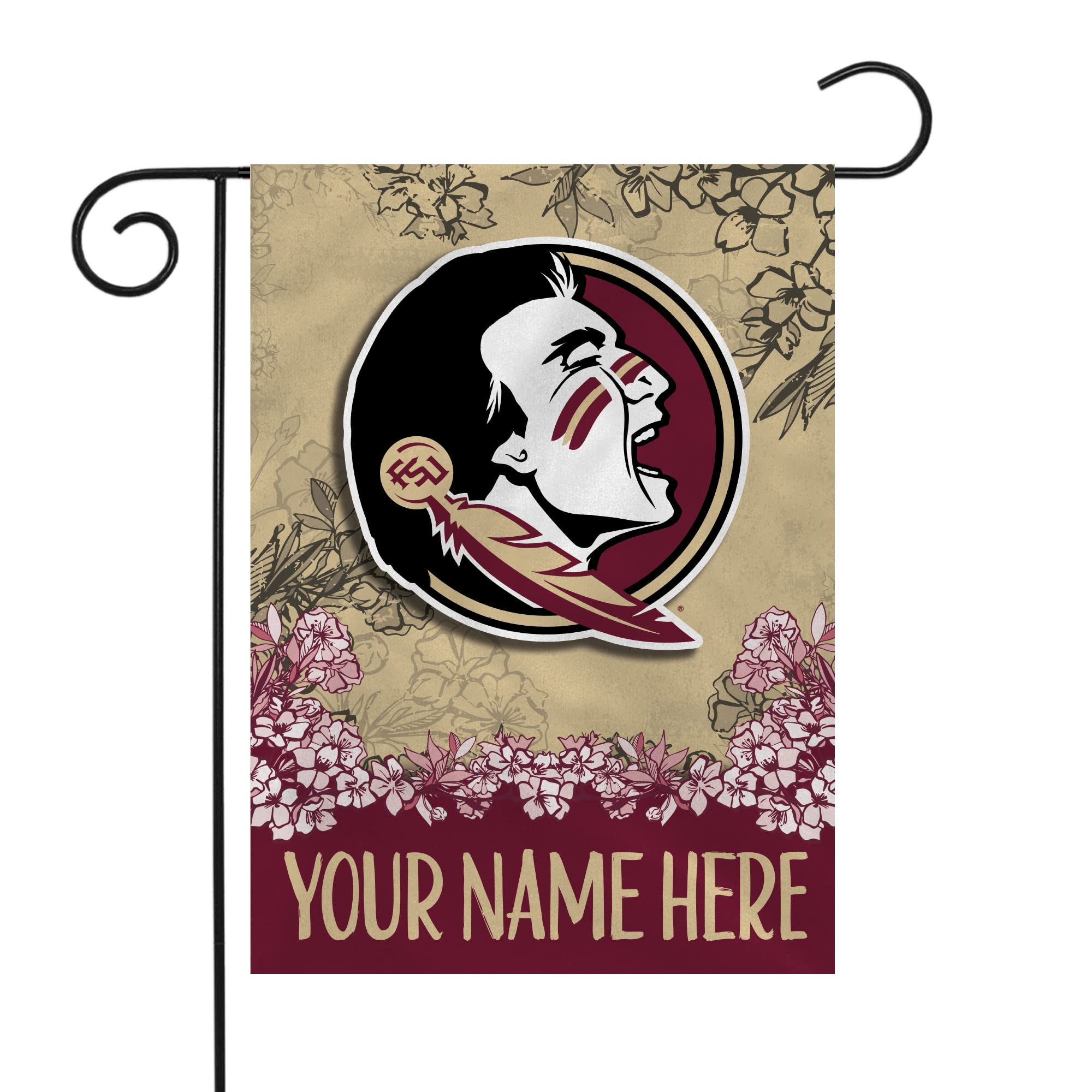 Rico Industries NCAA Standard/Primary Personalized Garden Flag