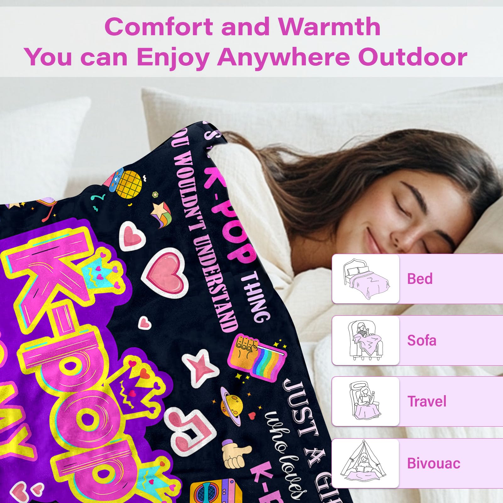 K-POP ジョンヒョン 大判 ブランケット blanket Amazon.com: Kpop Blanket Gifts for Teens Soft Korean Blanket with