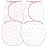 Amazing Baby Swaddle Blanket with Adjustable Wrap, Set of 2, Tiny Bows and Lattice, Pink, Small