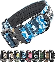 Vista 8 de TSPRO Collares Premium para Perros Collar Táctico para Perro con Parche y Hebilla de Metal de Liberación Rápida de Servicio Pesado Duradero Grueso