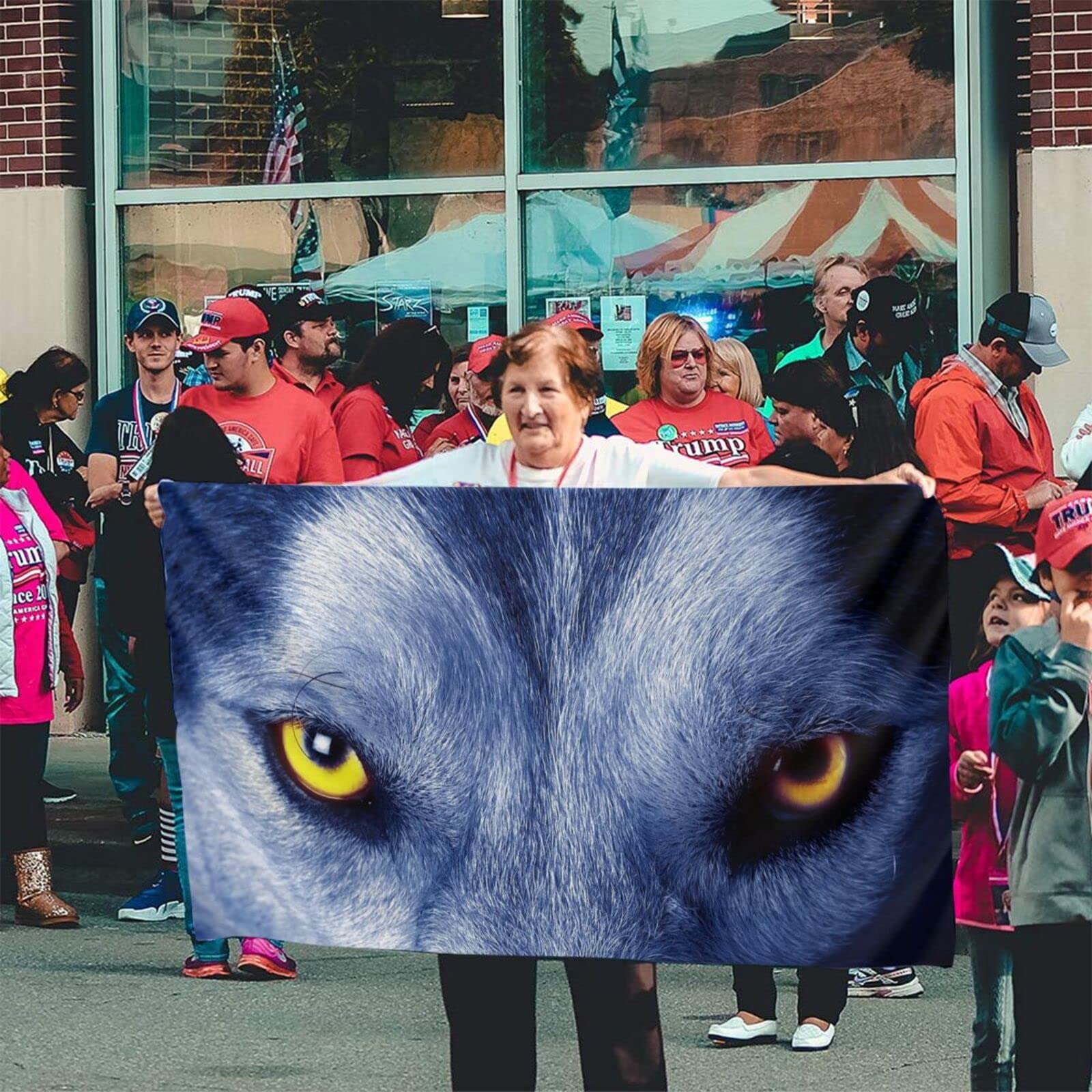 Rote Backsteinwand Flagge 3x5 Fuß - Doppelseitige Outdoor Flagge Mit Messingösen