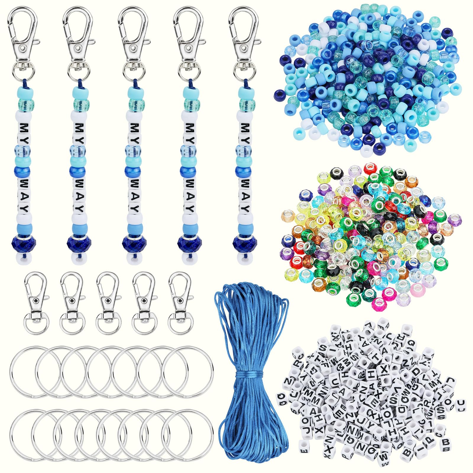 2100 Perles Lettres Jollin - Kit Création Bijoux DIY Pour Bracelets Et Colliers