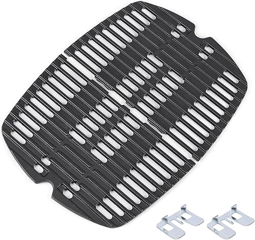 Miniatura 6 de QuliMetal Rejillas de cocción de hierro fundido 7645 para Weber Q200, Q220, Q2000, Q2400 Series parrillas de gas, para Weber 396000, 396001,